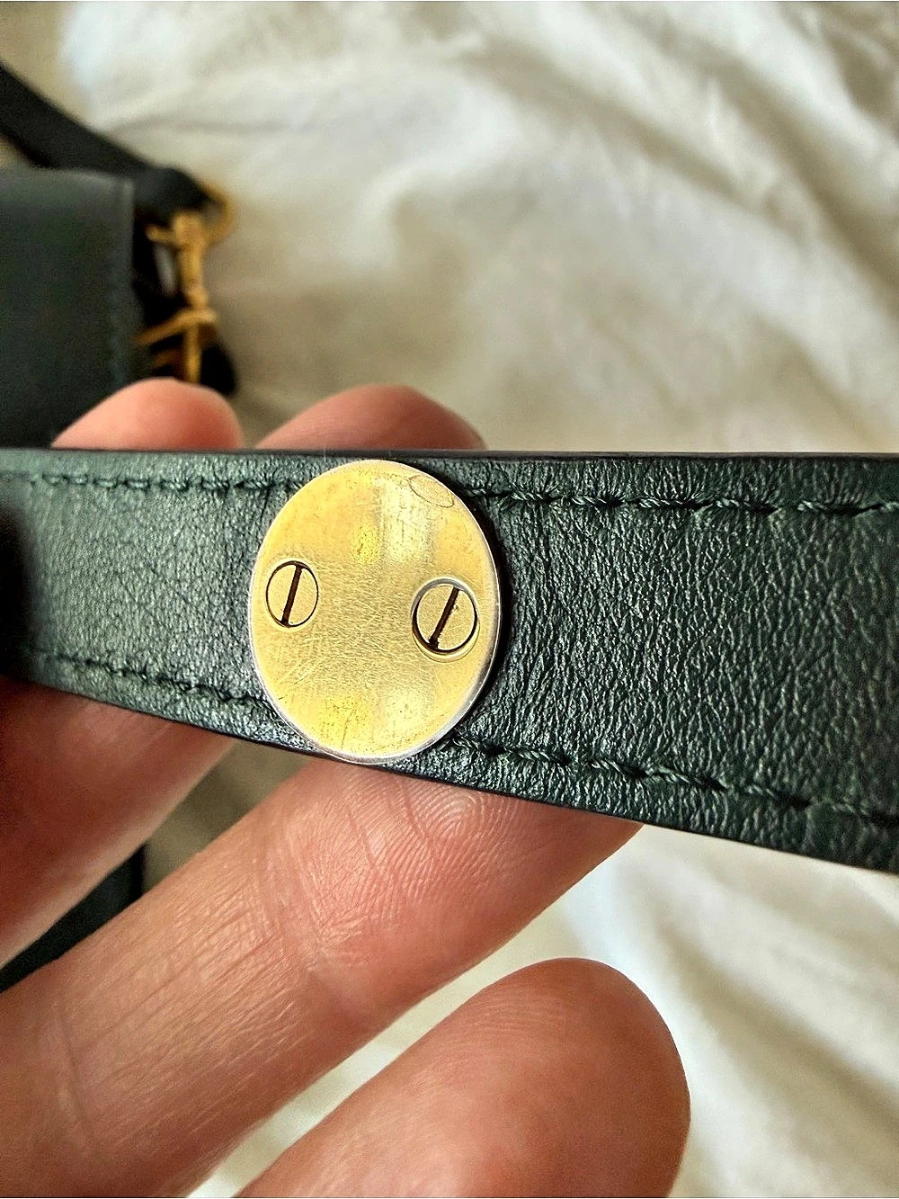 Mulberry Belted Bayswater Satchel - Mulberry Green Leather - Excellent Cond. - Picture 7 of 12